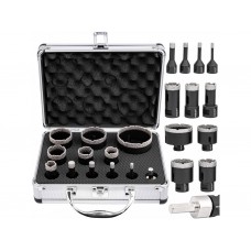 Vrtáky / korunky/ vykružovacie, diamantové, sada 11ks/ 6-68mm FALON TECH /// záloha: 50,- EUR 